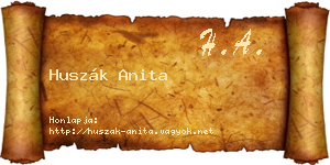 Huszák Anita névjegykártya